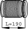 DINEX 68239 Corrugated Pipe, exhaust system